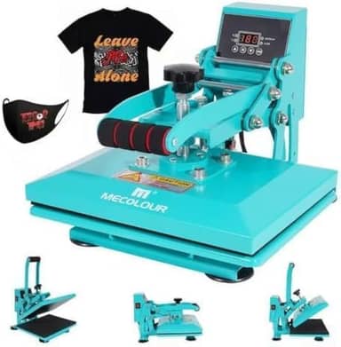 Prensa Térmica Plana 23x30cm Sublimação Transfer sublimação máquina de prensagem para camiseta chapéu (NOVO azul 220v)