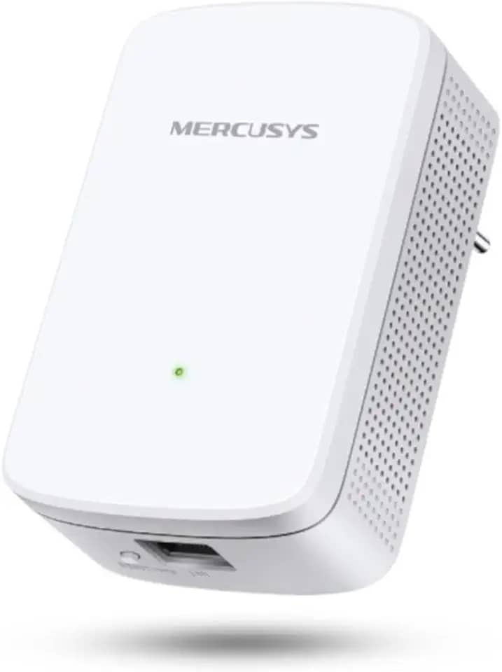 MERCUSYS ME10 Repetidor WiFi, extensor de rede, amplificador sem fios 300 Mbps, WPS botão, play e plug, indicador LED de sinal, fácil configuração, compatível com