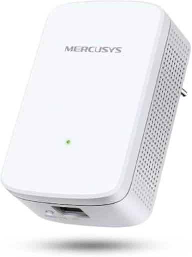 MERCUSYS ME10 Repetidor WiFi, extensor de rede, amplificador sem fios 300 Mbps, WPS botão, play e plug, indicador LED de sinal, fácil configuração, compatível com