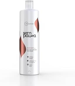 Máscara Alisadora Orgânica Sem Pausa Brscience 1L - Alisamento em 15 Minutos - Tratamento Disciplinante, Sem Formol, para Todos os Tipos de Cabelos - Ação Imediata, Dermatologicamente Testada, Hidratação e Brilho