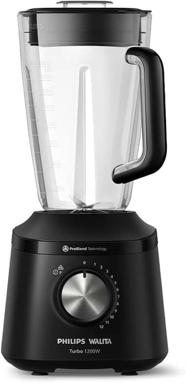 Philips Walita, Liquidificador Série 3000 Turbo, 110V, Preto, 1200W - HR2271/91