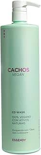 Co Wash Cachos Vegan 1L – Limpeza Suave, Hidratação Profunda e Controle do Frizz – 100% Vegano, Livre de Sulfatos e Parabenos