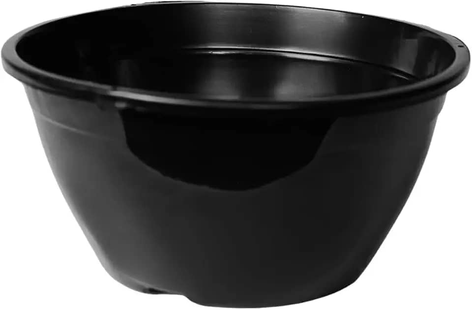 Kit de vasos plastico cuia 21 de 2 litros para plantas cactos e suculentas (PRETO, 5)