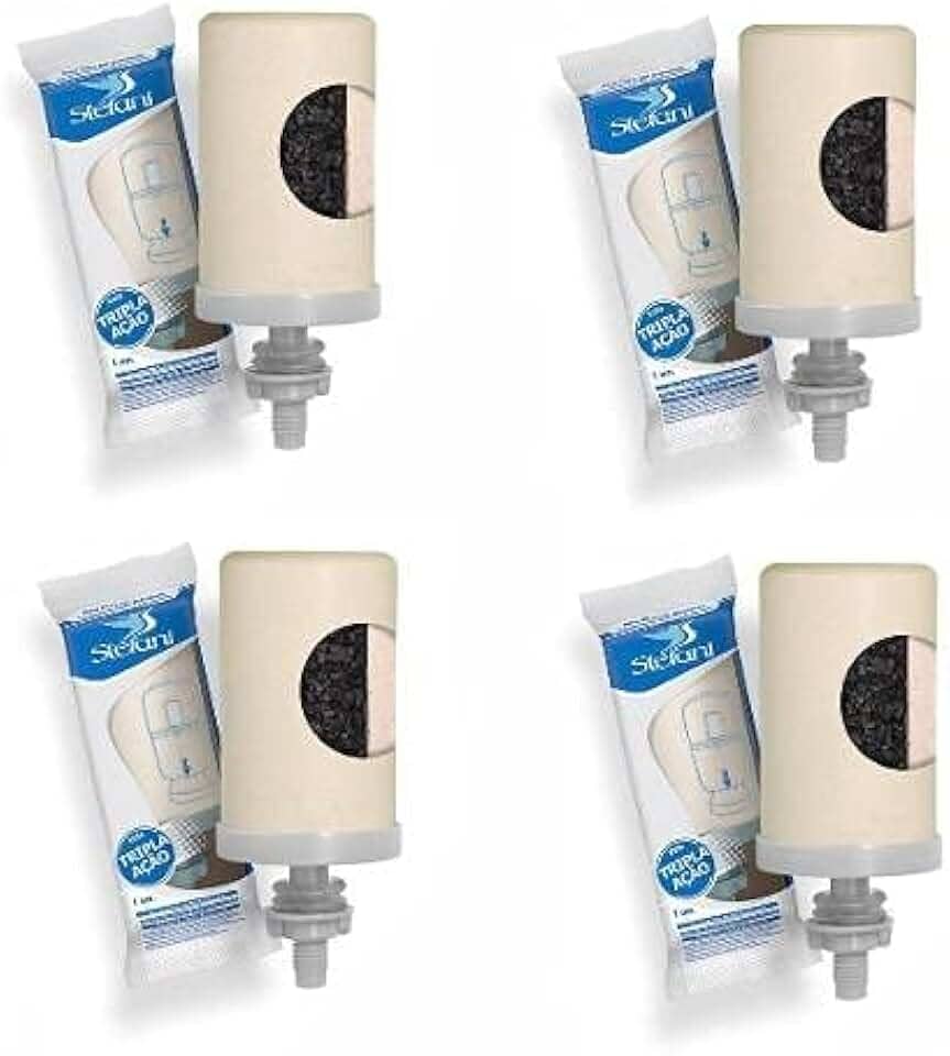 4 Velas Esterilizante Tripla Ação Stefani Para Filtros Barro