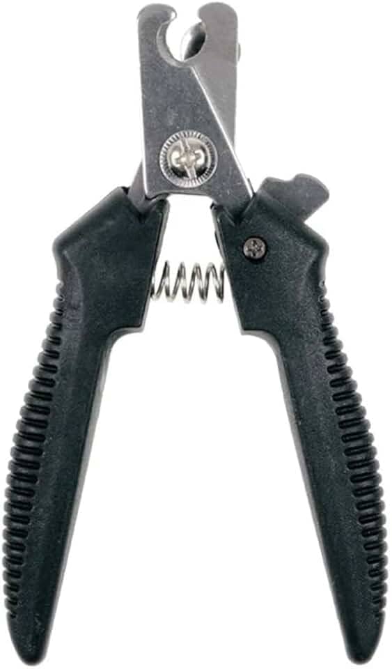 Alicate para Cortar Unhas de Animais de Estimação Pet, Gato, Cachorro, 12 cm, Vermelho ou Preto (Preto)