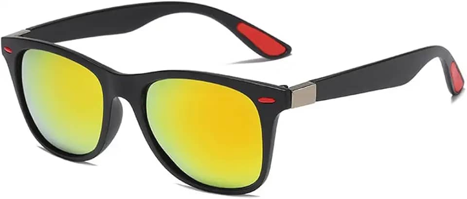 Óculos de sol polarizados para homens e mulheres – Óculos de sol leves com proteção UV400 retrô para dirigir e pescar