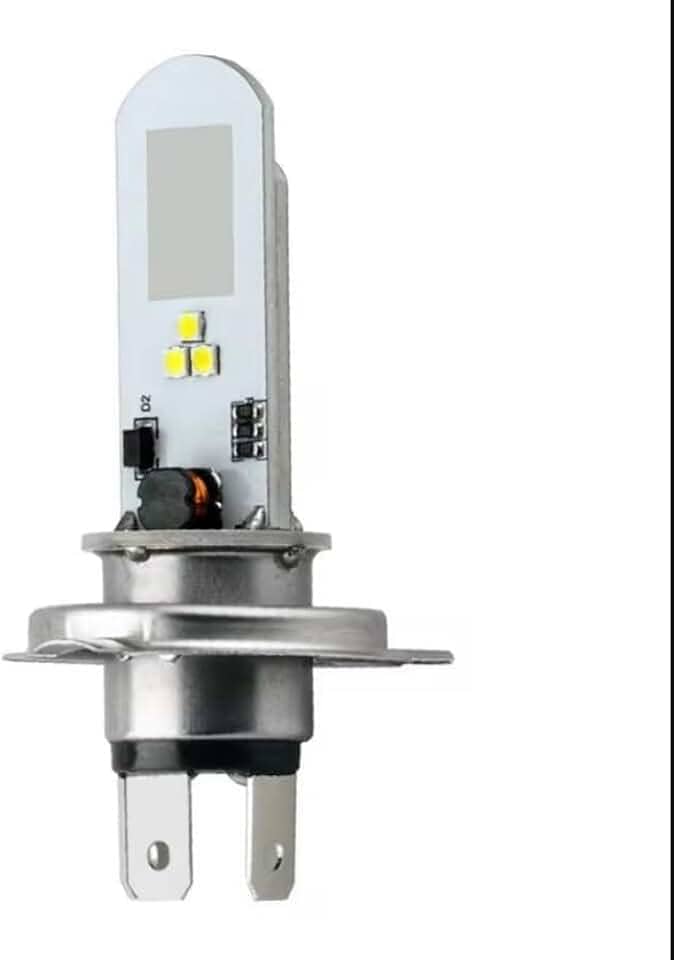 Lâmpada LED H4 Moto 3 Funções Alto Baixo Strobo 6000K Super Branca 3000lm Plug & Play 12V