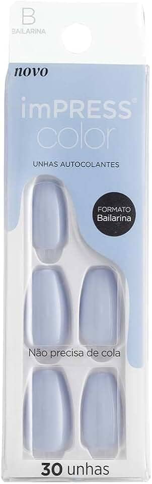 Kiss - Unhas Autoc Impress Color Imc509B Cloudless
