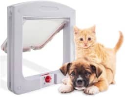 Passagem Porta Pet Portinha Para Gato Ou Cão Com 4 Em 1 para até 7 Kg