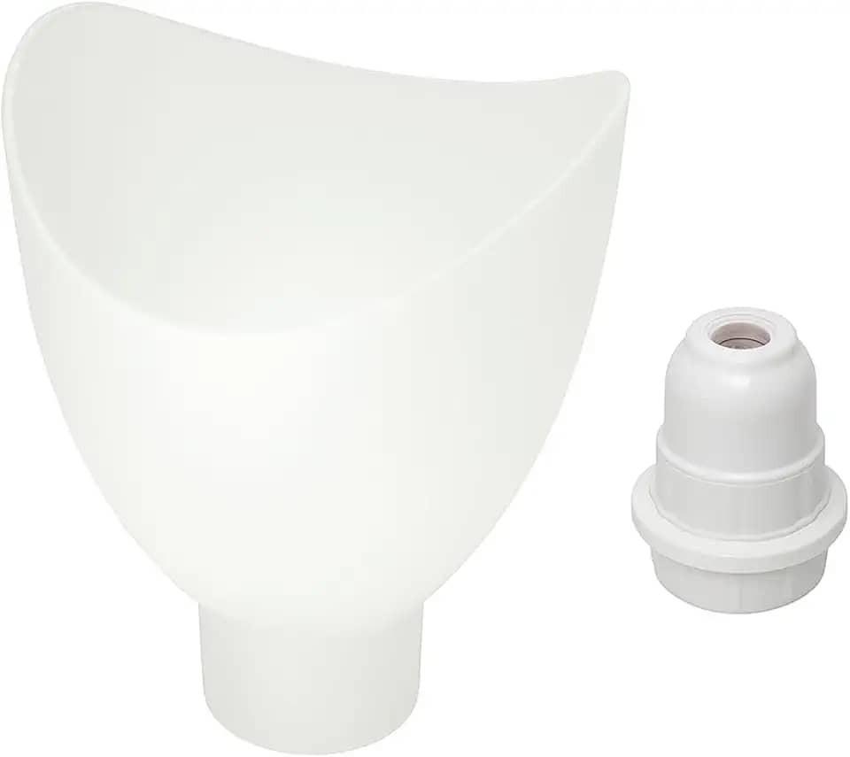 Kit Globo Luminária Universal para Ventiladores de Teto, Plástico Injetado com Bocal