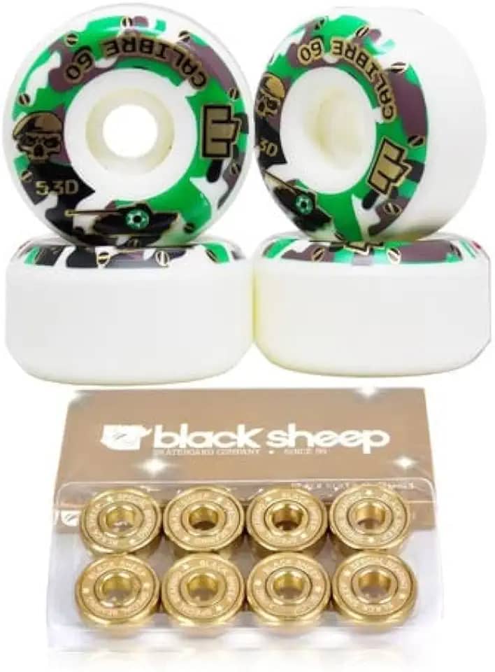 Roda Skate Moska Calibre 60mm + Rolamento Importado Gold