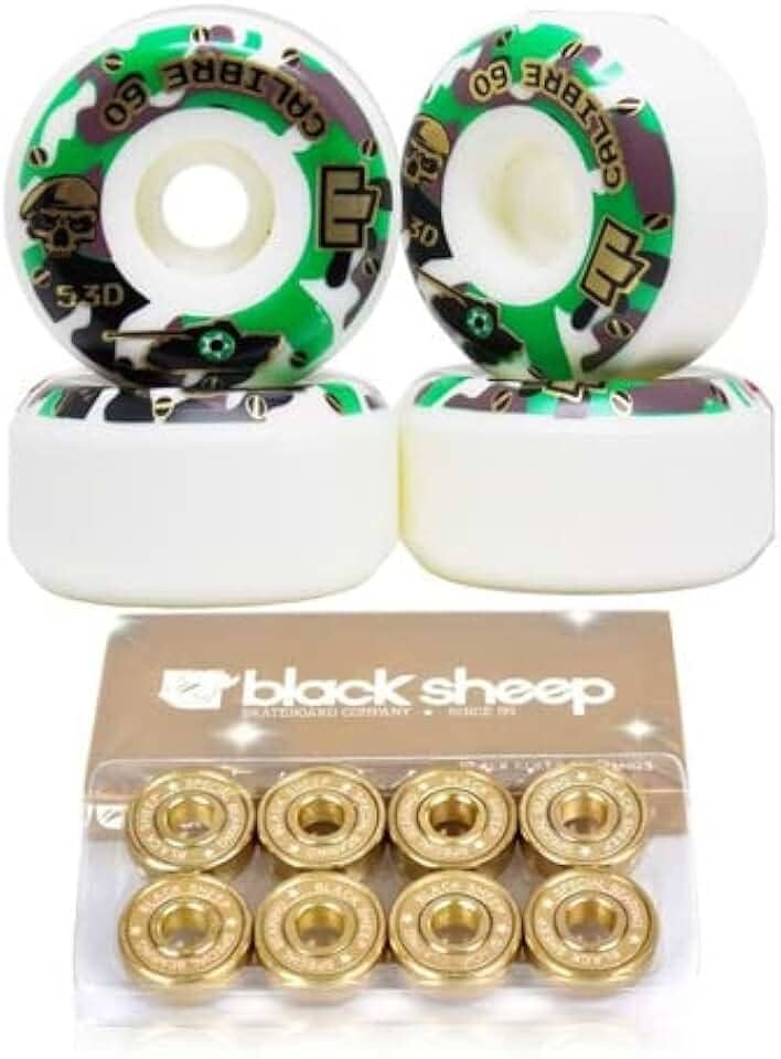 Roda Skate Moska Calibre 60mm + Rolamento Importado Gold