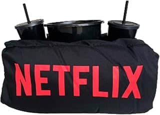 Almofada decorativa cinema pipoca, Balde e 2 copos com tampas e canudos