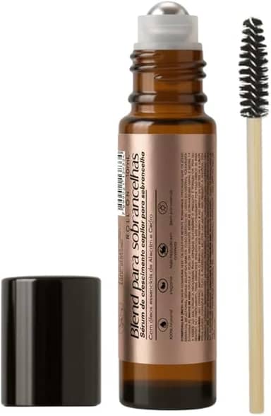 Sérum para Crescimento de Sobrancelhas, Fortalece e Estimula Novos Pêlos, Óleo de Rícino, Alecrim e Cedro Virgínia