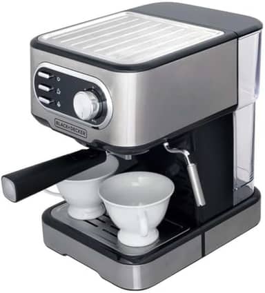 BLACK+DECKER Cafeteira Elétrica, Compatível com Cápsulas Nespresso e Dolce Gusto, Até 2 Xícaras de Café Simultâneas, 220 V, Modelo CE1100G-B2