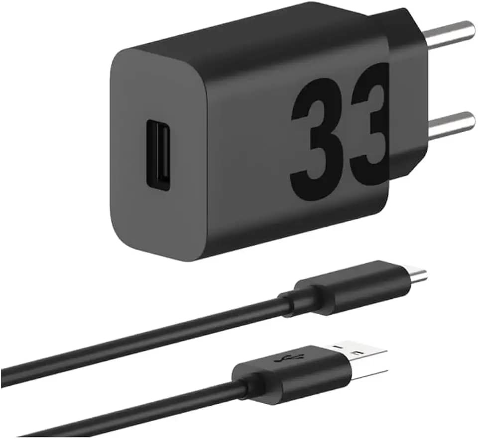 Motorola, Carregador Turbo Power™ 33W, Cabo 1 Metro, Porta USB-A, Cabo USB-C, Preto