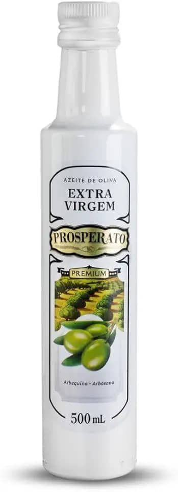 Azeite De Oliva Extra Virgem Premium Arbequina E Arbosana Prosperato 500Ml, Azeite Extravirgem De Oliva (Arbequina E Arbosana), Amarelo, Frutado Maduro Suave, Leve Amargor E Picância, Delicado E Vers