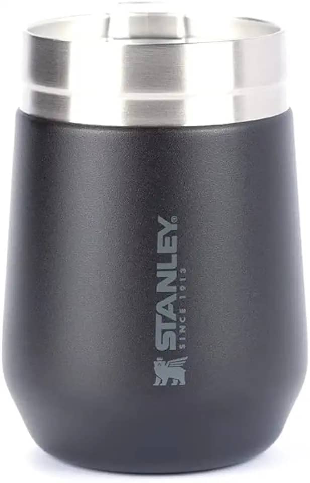 Stanley - Copo Térmico Everyday, 296ml, para Bebidas Quentes e Frias com Tampa, Aço Inoxidável, Matte Black