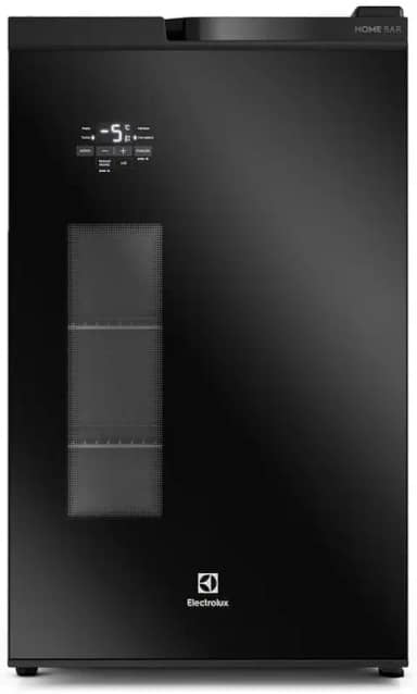 Electrolux Cervejeira Home Bar Electrolux Frost Free 100L Porta de Vidro Preta (EB100) 220V