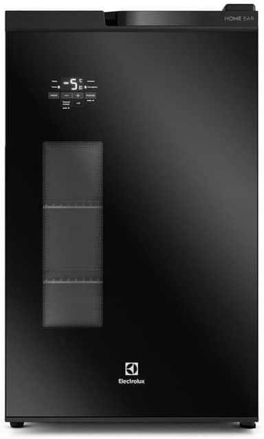 Electrolux Cervejeira Home Bar Electrolux Frost Free 100L Porta de Vidro Preta (EB100) 220V