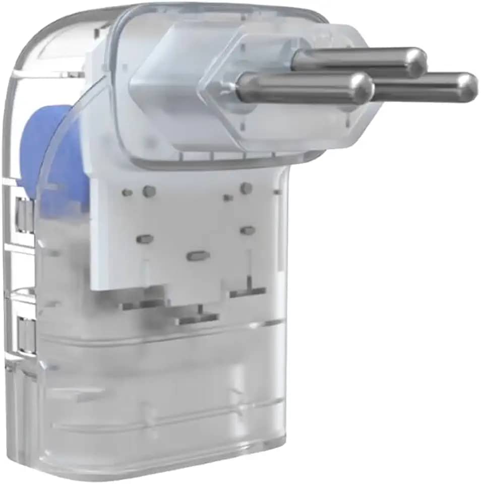 Protetor Contra Surtos Elétricos (DPS) CLAMPER 127/220V, 10 Amperes, 3 Pinos, para PC, PS5, Xbox, Smartphone, Monitor, Impressora, etc - iCLAMPER Pocket Fit 3P 10A Transparente LCF, Bivolt