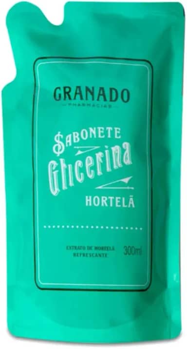 Granado Refil Sabonete Líquido Glicerina, Hortelã, 300ml