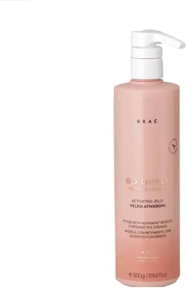 Gelatina para Cabelo Cacheado e Crespo BRAÉ Go Curly - Definição Superior, Texturizador Condicionante, Day After - 500g