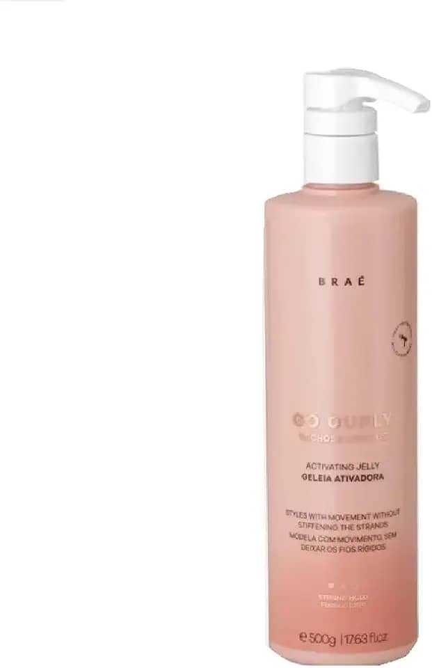 Gelatina para Cabelo Cacheado e Crespo BRAÉ Go Curly - Definição Superior, Texturizador Condicionante, Day After - 500g