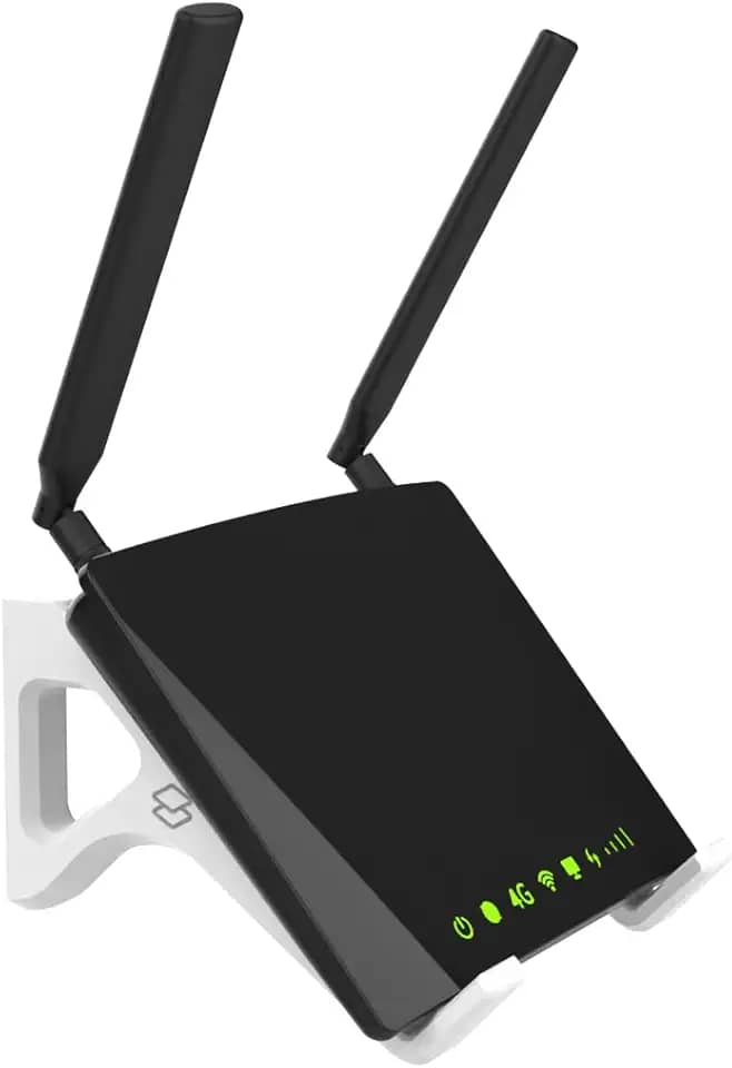 Suporte Roteador Receptor Wi-fi De Parede Universal (Branco)