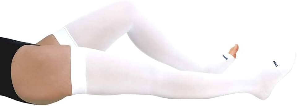 Meia 7/8 Elástica Anti Trombo 18-23 mm, Branco, Médio, Sigvaris