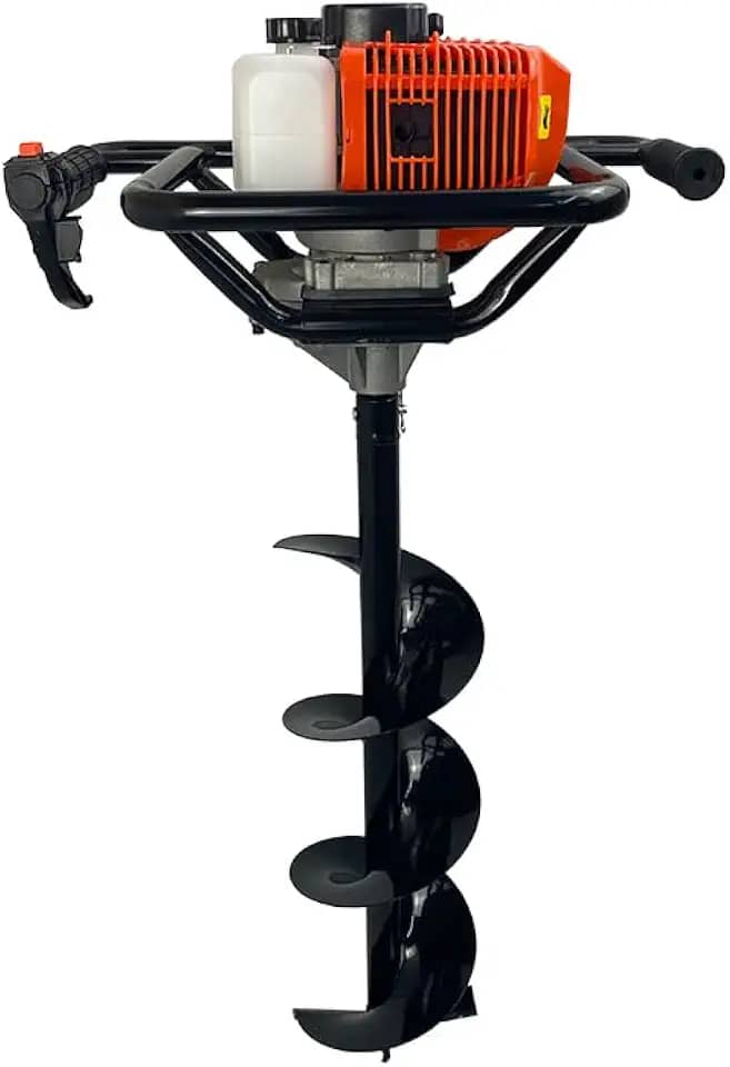 Perfurador de Solo a Gasolina 52cc 2,5HP com Broca 80x20cm FAK520PS Carbon Fak