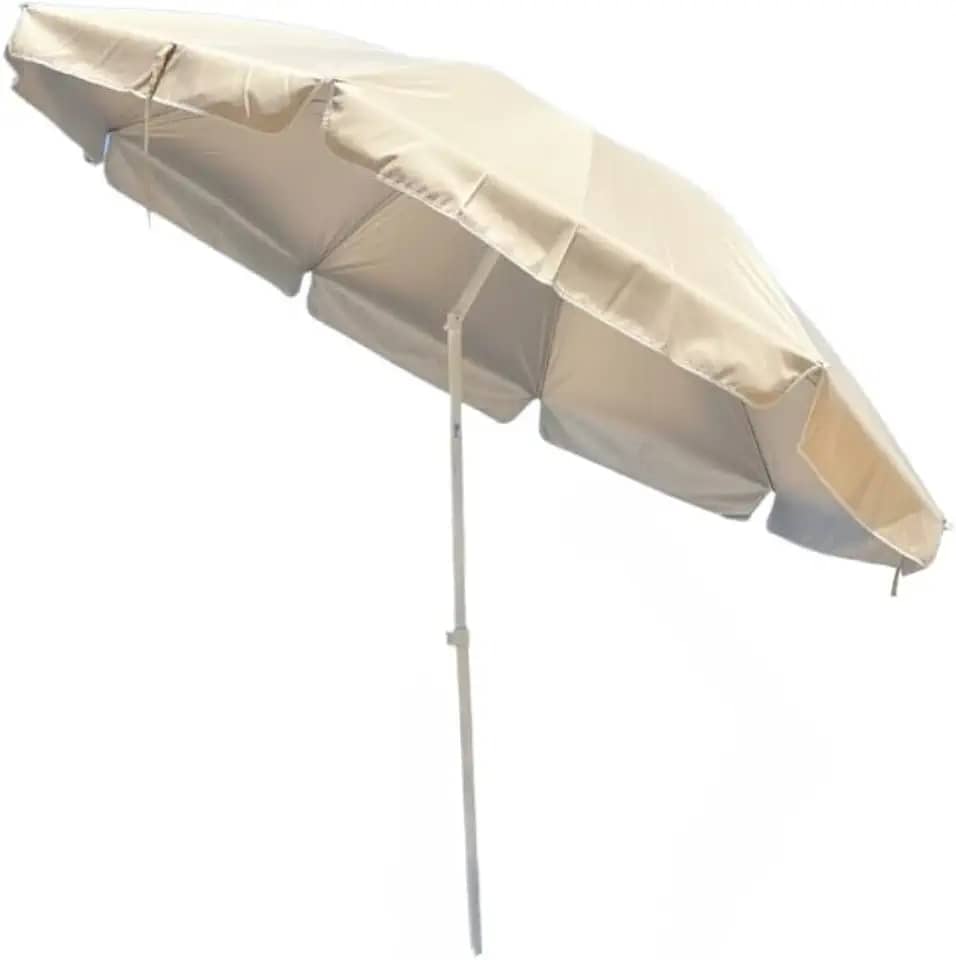 Guarda Sol Gigante 2,40m Uv Praia Piscina Respirável Verão Ombrelone Articulado Grande Sombreiro