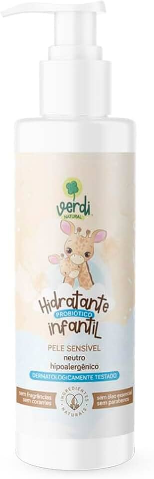 Loção Hidratante Infantil Probiótico Verdi Natural para tratamento dermatite atópica