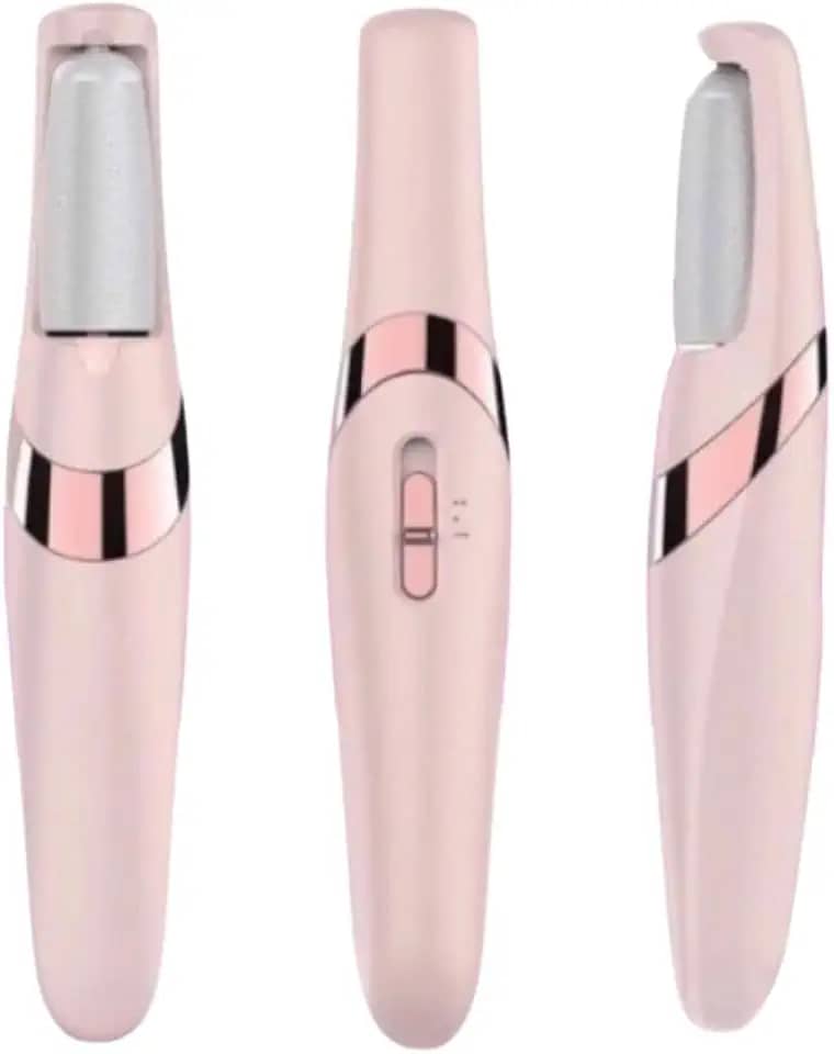 Lixa de Pe Eletrica com Bateria Recarregavel e Controle de Velocidades Removedor de Calos para Pés Recarregável Com Lixa Extra Portatil Spa dos Pes Raspador de Pes (Rosa)