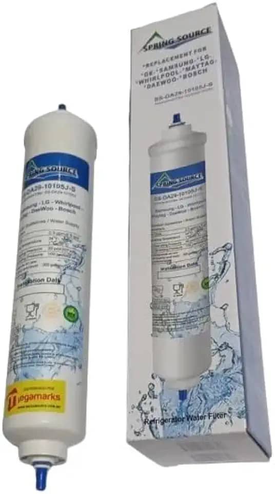 Filtro De Agua para geladeira refrigerador Side By Side compatível com ge electrolux brastemp samsung Bosch Philco hisense bebedouros maquina de gelo marca spring source externo