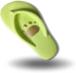 Brinquedo Mordedor - Pet Chinelo de Borracha – Para Cães e Gatos Cor Verde