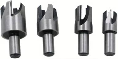 4 peças de brocas de aço carbono - broca para marcenaria, tipo garra, cortador de rolha de aço carbono para broca de bancada