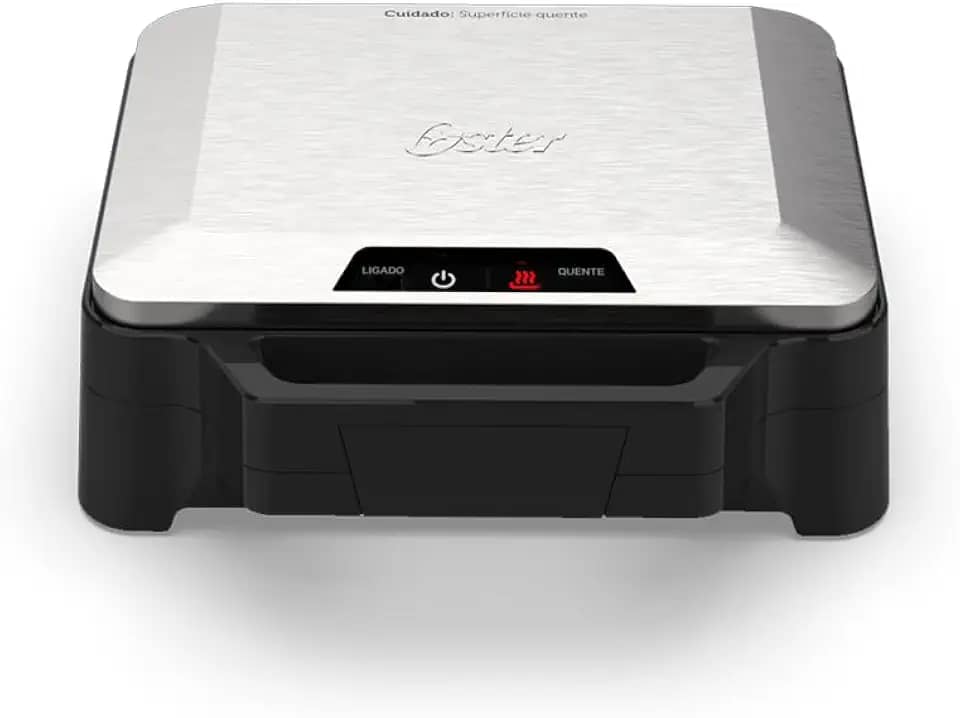 Oster Sanduicheira Elétrica Inox, 1000W, OSAN500, 220V