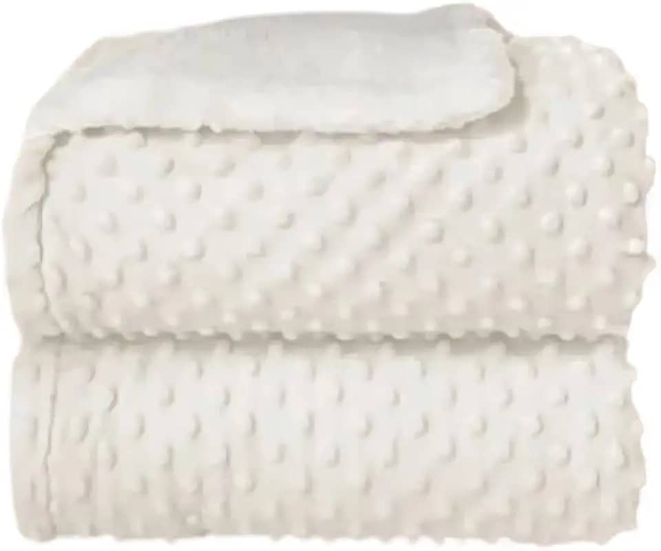Cobertor Para Dupla Face Soft Bolha Com Sherpa (Branco)