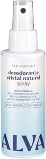 Alva Desodorante Spray Cristal Natural Sem Perfume Vegano 120ml