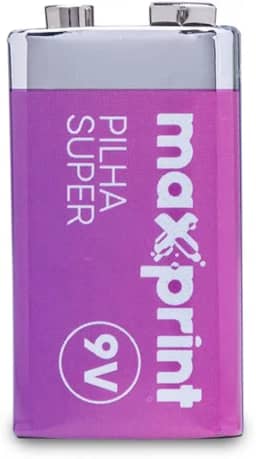 Pilha Comum Maxprint 9V ­ c/ 1