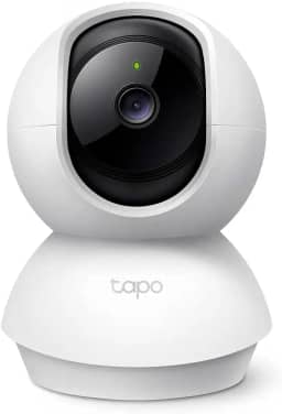 TP-Link-Tapo C200, Camera de Segurança Wi-Fi 360º, 1080p Full HD, Visão Noturna, Audio de duas vias, Detecção de Movimentos, Trabalha com Alexa, 512G de Armazenamento Local, Armazenamento na Nuvem