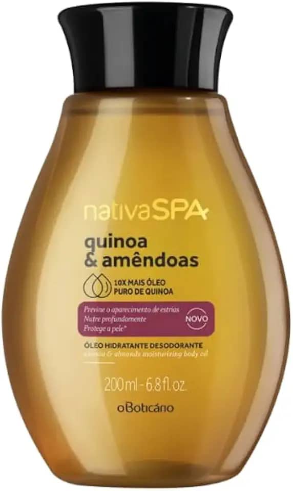 Óleo Desodorante Hidratante Corporal Nativa SPA Quinoa & Amêndoas 200ml
