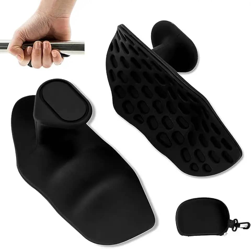 Luva Academia Masculino e Feminino - Grip Antiderrapante, Luvas para Musculação com Protetor Palmar, Ideal para Treino, Academia e Exercícios - Inclui Estojo