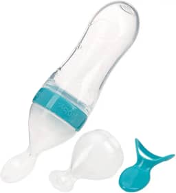 Nuby Colher Dosadora Para Papinha Azul Turquesa