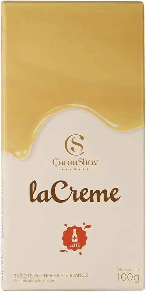 Tablete Lacreme Branco 100G Cacau Show