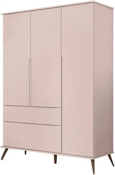 Guarda Roupa Infantil Melinda 3 Portas Com Cava Para Abertura e 2 Gavetas Phoenix Baby
