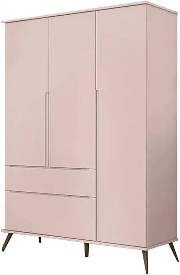 Guarda Roupa Infantil Melinda 3 Portas Com Cava Para Abertura e 2 Gavetas Phoenix Baby