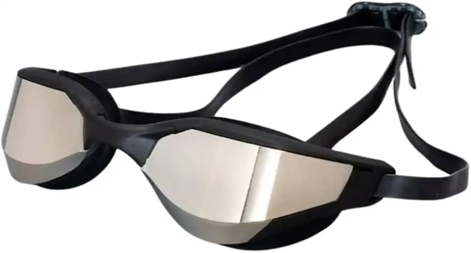 Óculos de Natação Espelhado Prata Leader Speed Pro com Proteção UV e Tratamento Antiembaçante