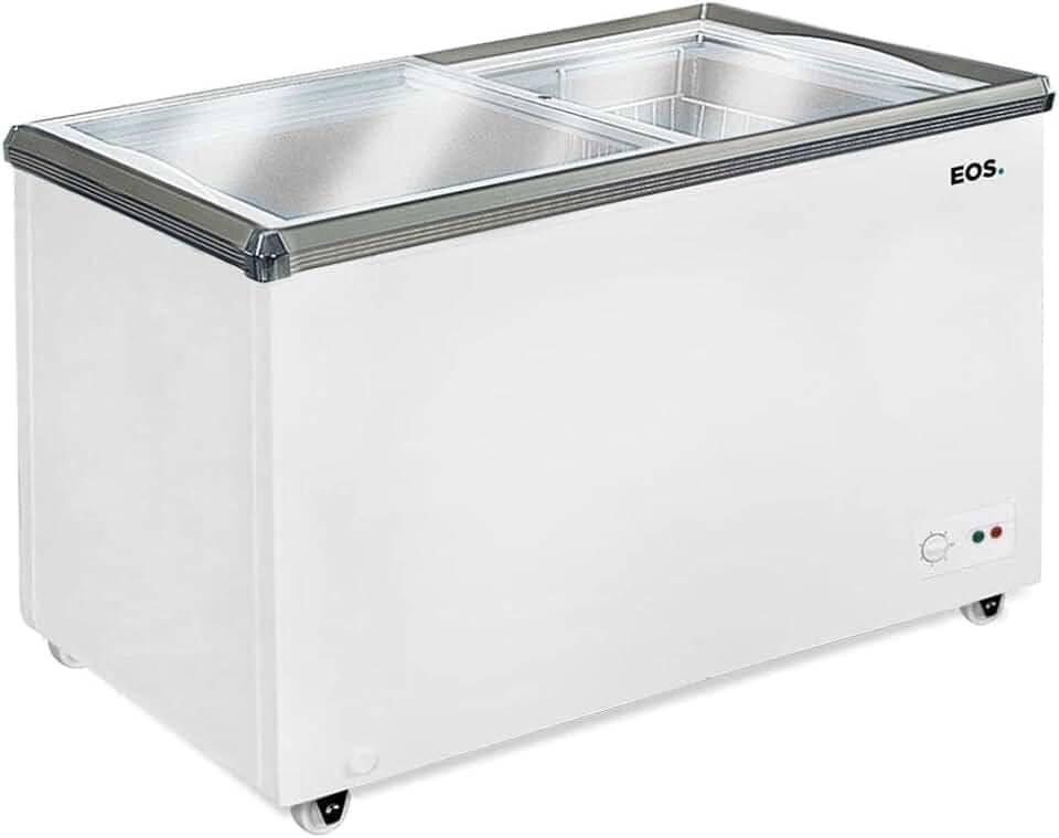 Freezer Expositor Horizontal Eos 320 Litros Dupla Ação Eeh400 110v